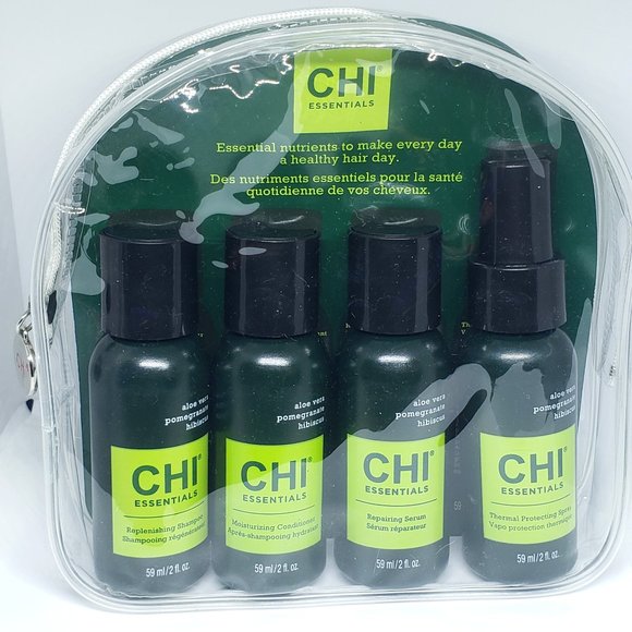 CHI Essentials Samples: Shampoo, Conditioner, Repair Serum, Thermal Protection - Picture 1 of 2